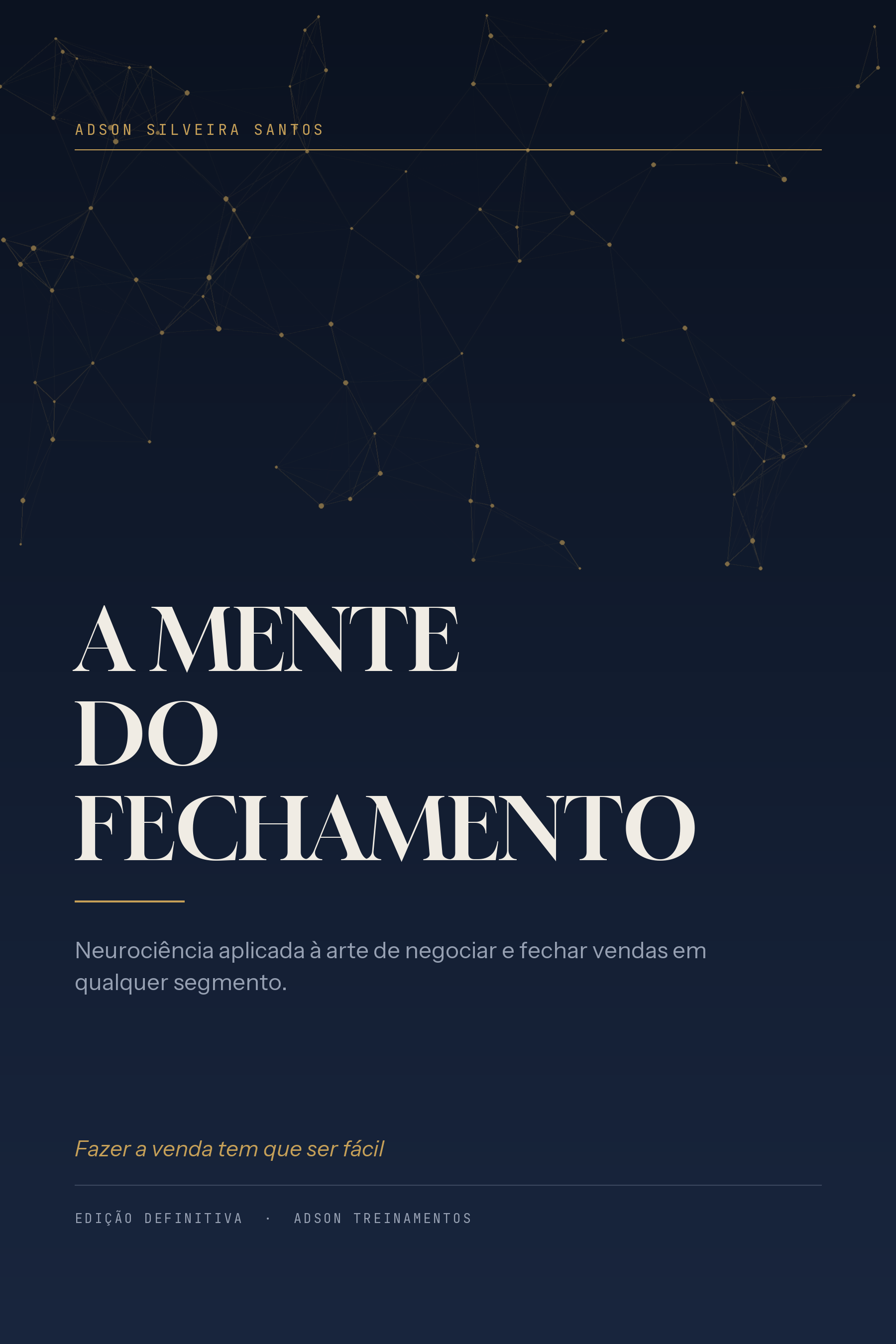 Capa do e-book A Mente do Fechamento, de Adson Silveira Santos